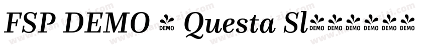 FSP DEMO - Questa Sl字体转换